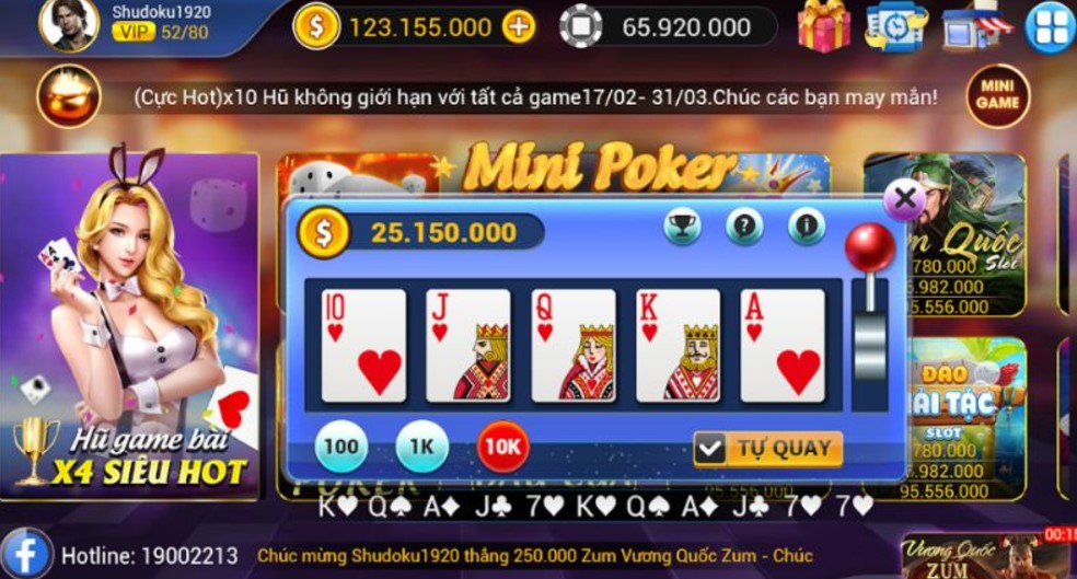 Giới thiệu sơ lược về trò chơi Mini Poker Vin777